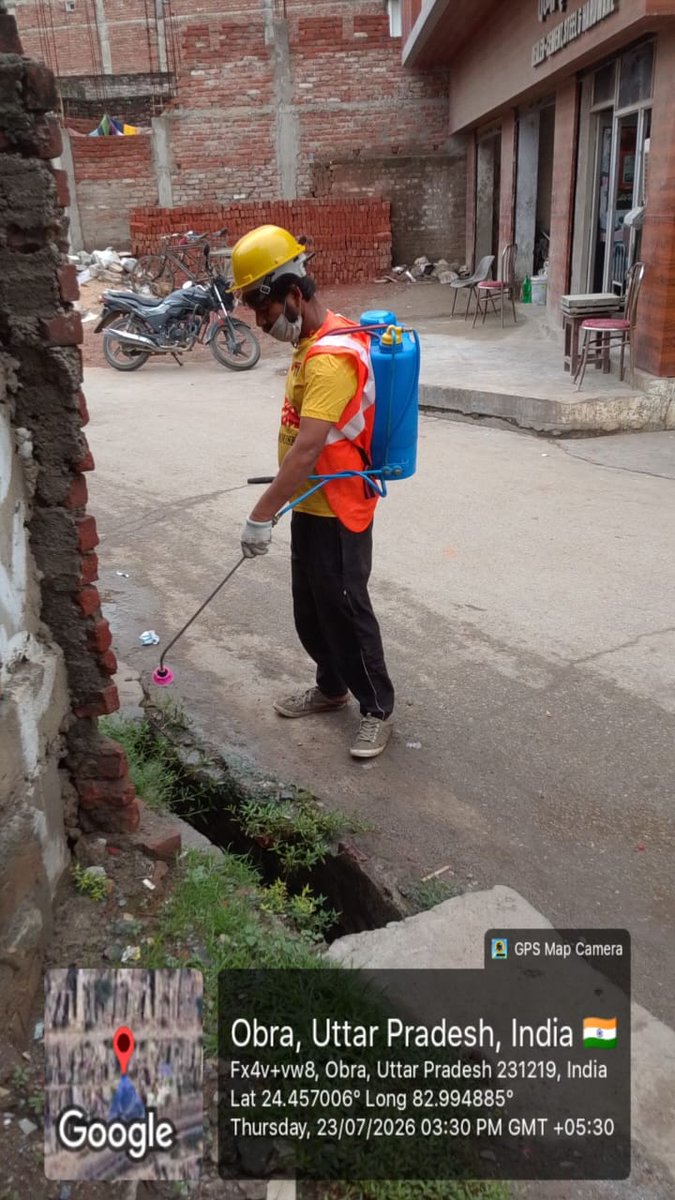 npobraa's tweet photo. संचारी रोग नियंत्रण अभियान नगर पंचायत ओबरा @DmSonbhadra @aksharmaBharat @SBM_UP @nagarvi https://t.co/DAZbkDZE4I
