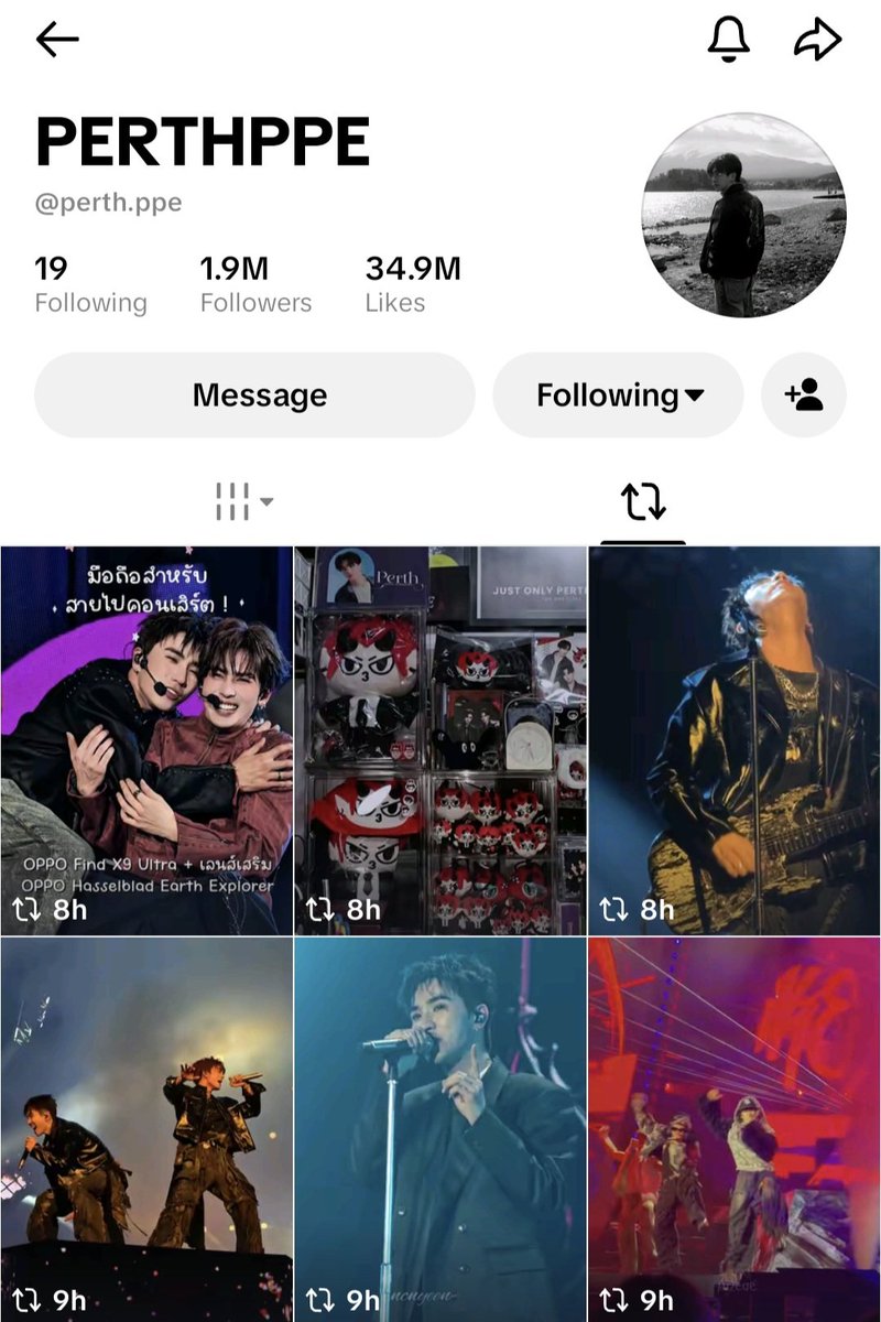 chubapie's tweet photo. Just saw Perth's TikTok reposts and it's full of PerthSanta concert clips, Heartbound, Domiia, and the Dao Coffee ad! ((🥺🤍))

I keep thinking about when he said, "It's honestly the happiest I've been this year..." and seeing him now, he really does look so happy huaaa ㅠㅠ 💗 https://t.co/zdLCrS5KI3
