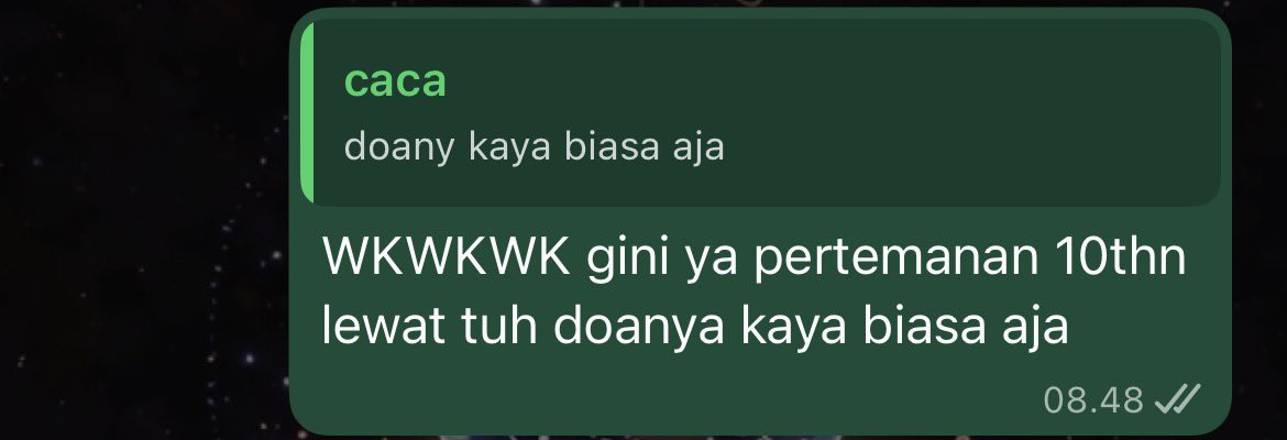 puffgerls's tweet photo. pertemanan 12tahun tuh ya gini “doanya kaya biasa” 👊🏻 https://t.co/KE7rtQx4Cl