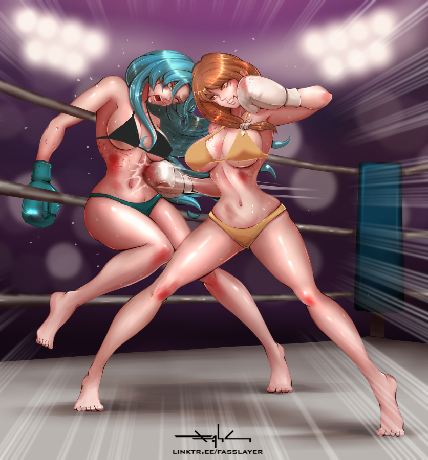 FASSLAYER's tweet photo. Commission artwork.

No retreat.

No mercy.

#boxingart #femalefighters #fightercharacters https://t.co/v7fxSi3cQg