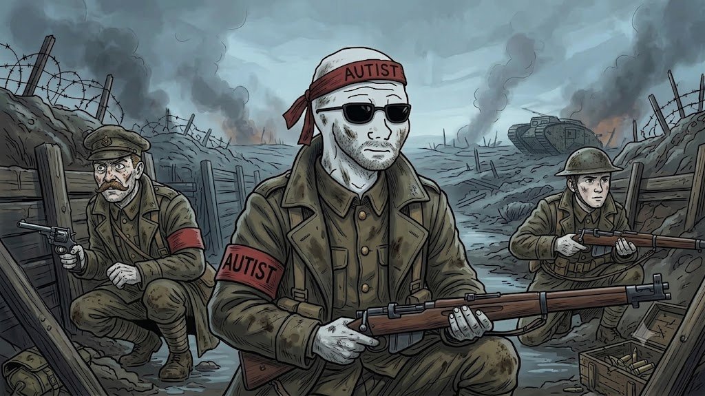 Autist_RH's tweet photo. Autist in arms https://t.co/x5AIwZYzHK
