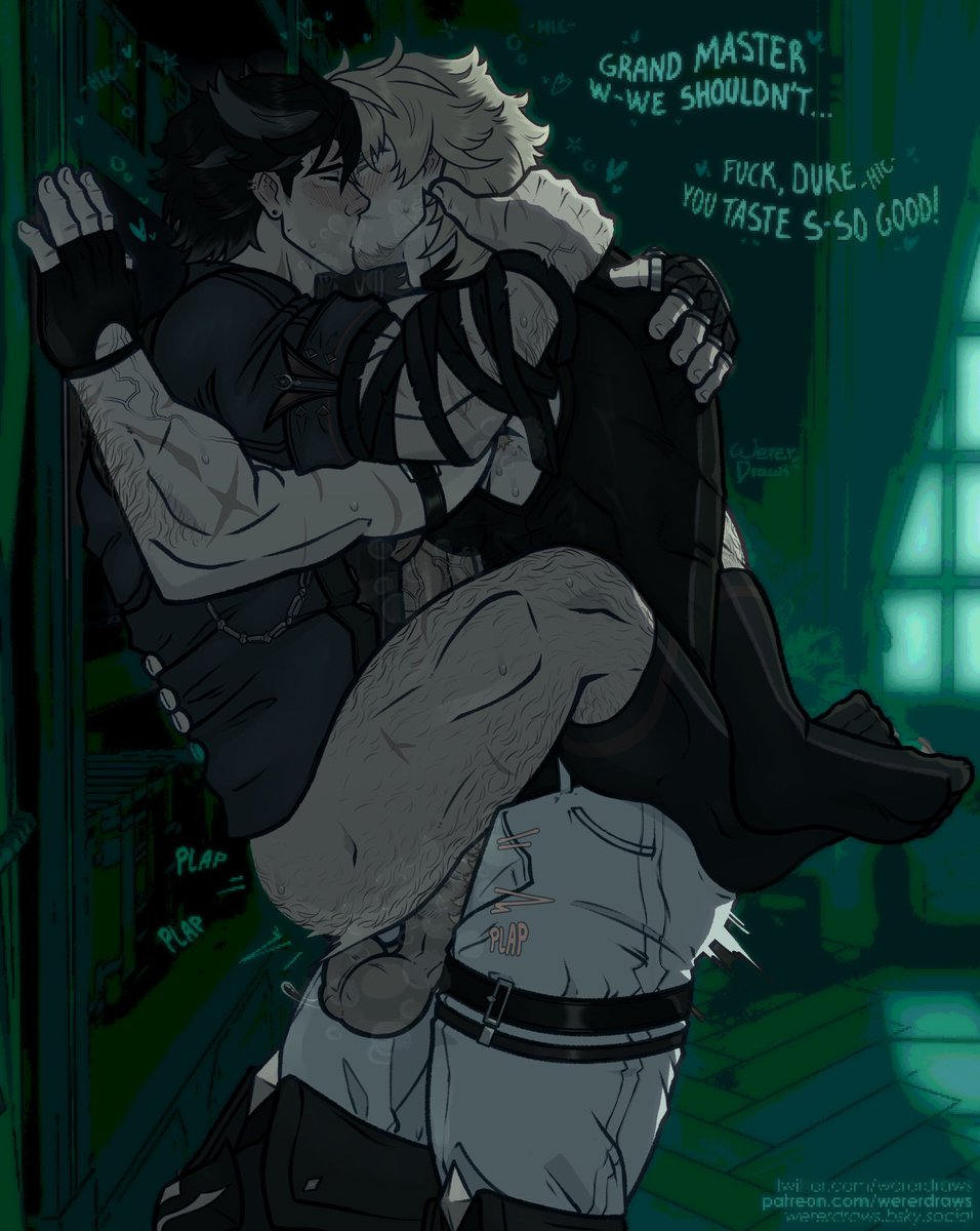 W1ND_MASTER's tweet photo. Varka expanding Mondstadt's diplomatic relations. 🐺✨

“Who would have thought that the grand duke would end up being addicted to foreign cock.” https://t.co/VJrHAgyk60