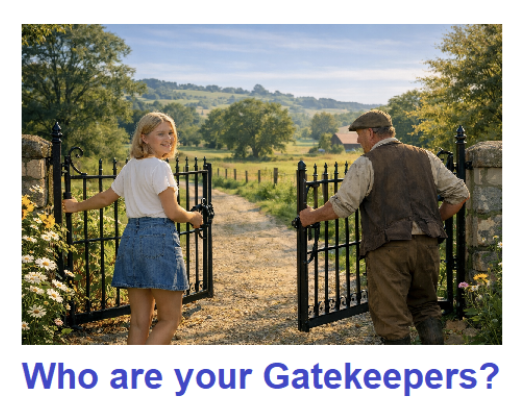 TMentors_Int's tweet photo. Everyone you meet is a gatekeeper in your life. Some are kindly and welcoming;  some, pompous and off-putting. Most can be educational; a few can be lethal. Several of you asked me ‘who were your best gatekeepers?’

Read on: https://t.co/qKr9cjidjY https://t.co/Ml6MzjvtOO