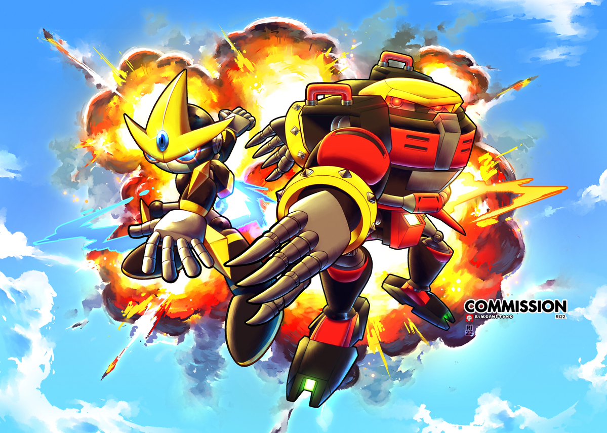 RikoandTako's tweet photo. Emerl &amp; Omega - The Ultimate Fighting Machines 💥🤖 https://t.co/LNLR4UpHzI