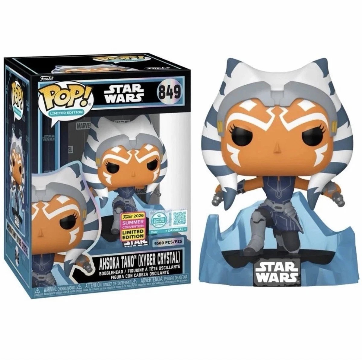 Panel2Plastic's tweet photo. So hyped I was able to get the San Diego Comic Con Exclusive Ahsoka Tano Kyber Crystal Funko before it sold out!!!

I own every Ahsoka Funko made so far and this is going to fit nicely in the collection 😍 https://t.co/F8aTSRTgTO