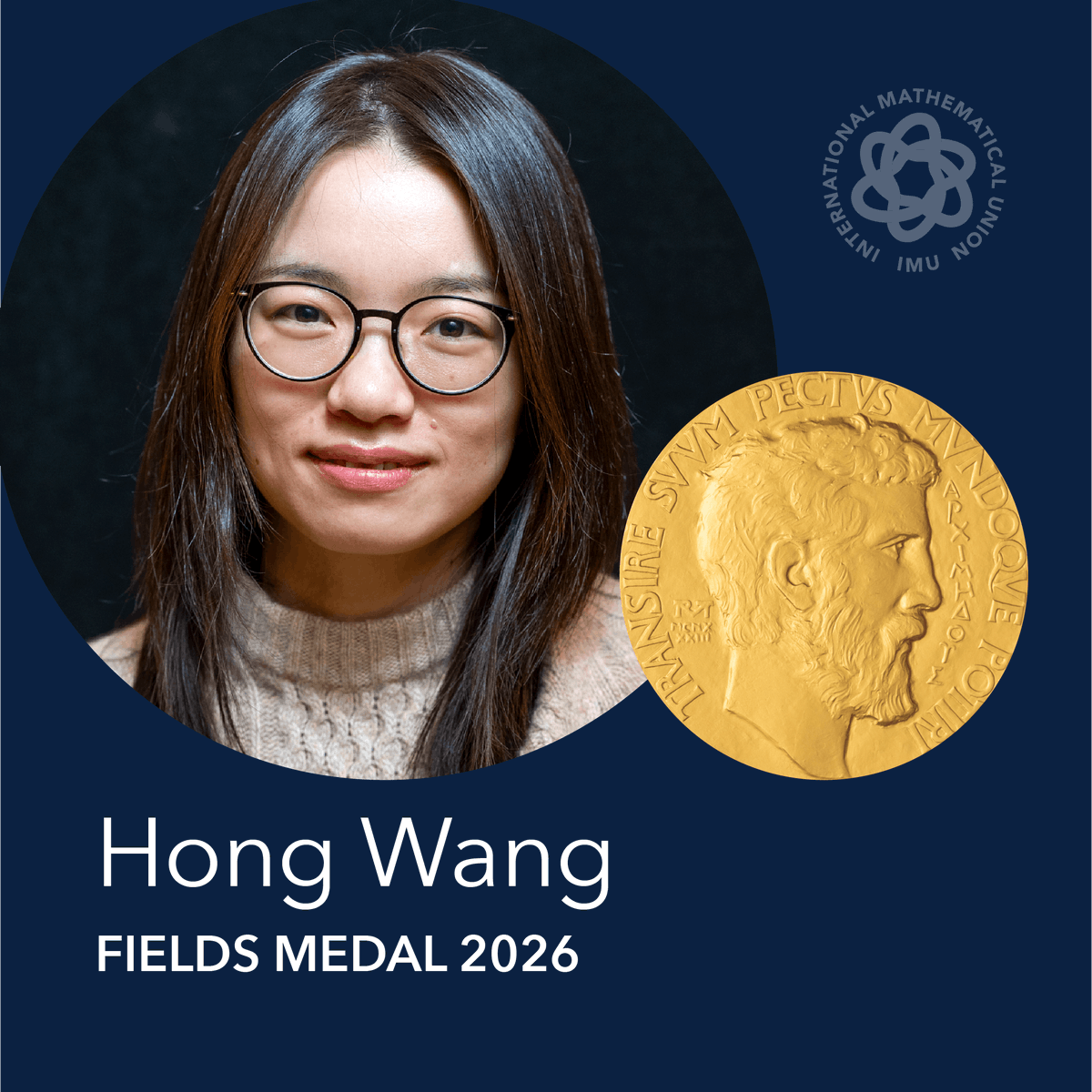 ihenan_'s tweet photo. Chinese mathematicians Wang Hong and Deng Yu received the Fields Medal at the Opening Ceremony of 2026 International Congress of Mathematicians (#ICM). Huge congratulations!!🥳🎉🎉
#FieldsMedal2026 #math #WangHong #DengYu https://t.co/PpmcgVTkwa