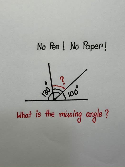 SolvingForZ's tweet photo. Find Missing Angle 🔻 https://t.co/iSlcsaaBJr