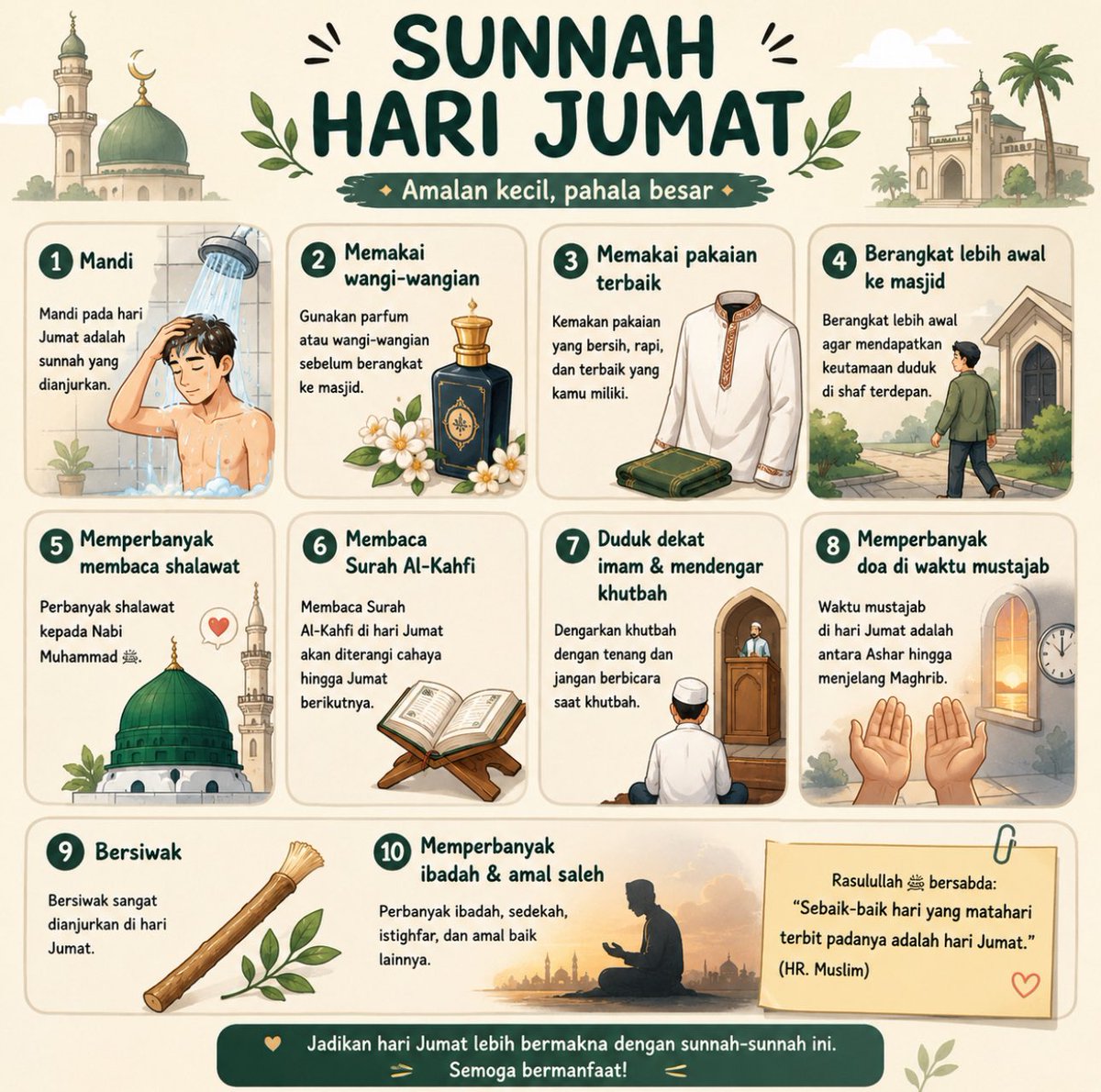 bopo_jodhipati's tweet photo. Jangan lupa sunnah hari jumatnya ya kawan kawannn https://t.co/BP4mHoOlRy