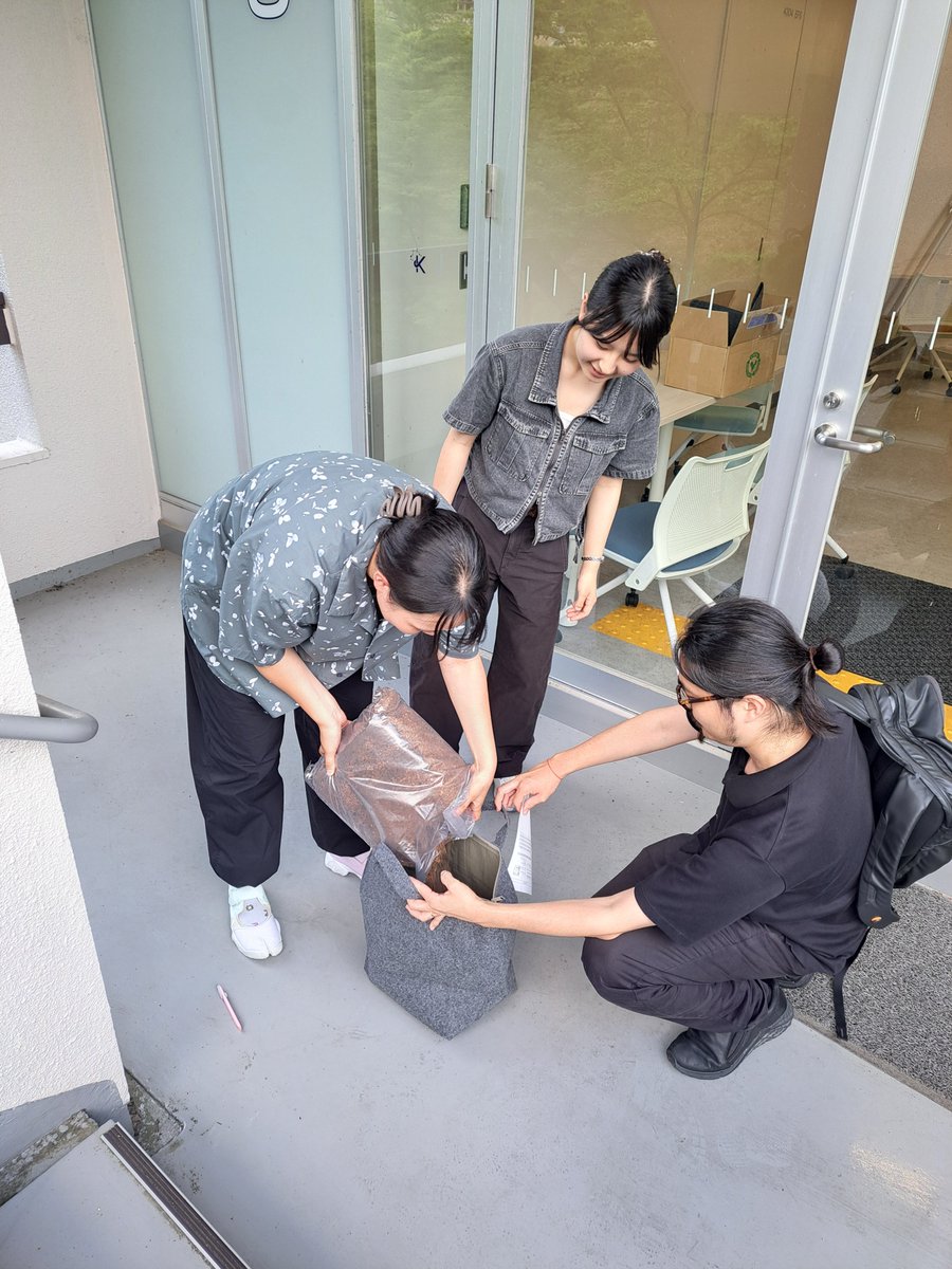InnocenKSU's tweet photo. 🌱Innovationラボに新しい仲間がやってきました！
その正体は…「バッグ型コンポスト」👜
見た目はおしゃれなバッグですが、生ごみを資源に変える小さな循環装置です。「ごみ」が「資源」に変わる瞬間を、キャンパスで体験できるかもしれません。#コンポスト #サステナブル  #Innovation https://t.co/gCkVW4uueO