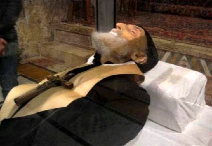 JustAdaugoijele's tweet photo. Today, July 24, we celebrate the Feast of St. Charbel Makhlouf, OLM, Maronite Catholic priest, monk, and hermit known for working miracles both during his life and after his death. 

St. Charbel is the patron saint of those who suffer in body and soul. We all suffer in life. If you are in need of a prayer or a miracle in your life, this is the saint that can assist you with his powerful intercession.

St. Charbel is the saint who performs the most miracles, and not only for Christians. Indeed, people from all over the world come to Anaya, and many Muslims also come to pray to him. Since his death, more than 29,000 miracles have been attributed to him, of which 10% have benefited unbaptized people. The body of Saint Charbel remained perfectly preserved for many more years(Incorrupt)