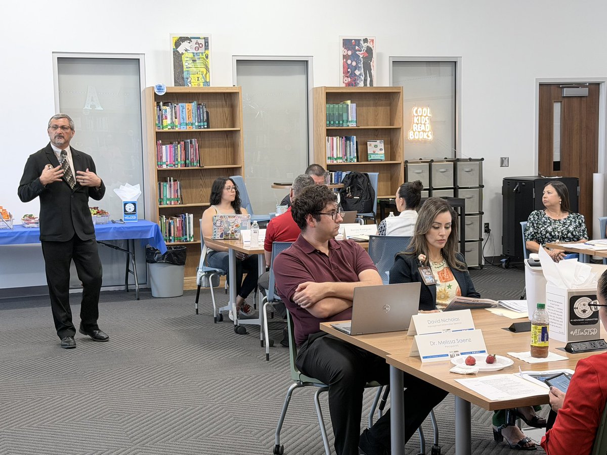 HHernandez2281's tweet photo. Starting the new school year with a boom 🤯. Our first ever AI Advisory Committee meeting!
Grateful for everyone joining this AI journey as we deepen our AI knowledge to prepare our students for the future.
#AIinSISD #TeamSISD https://t.co/rIFwGKgadq