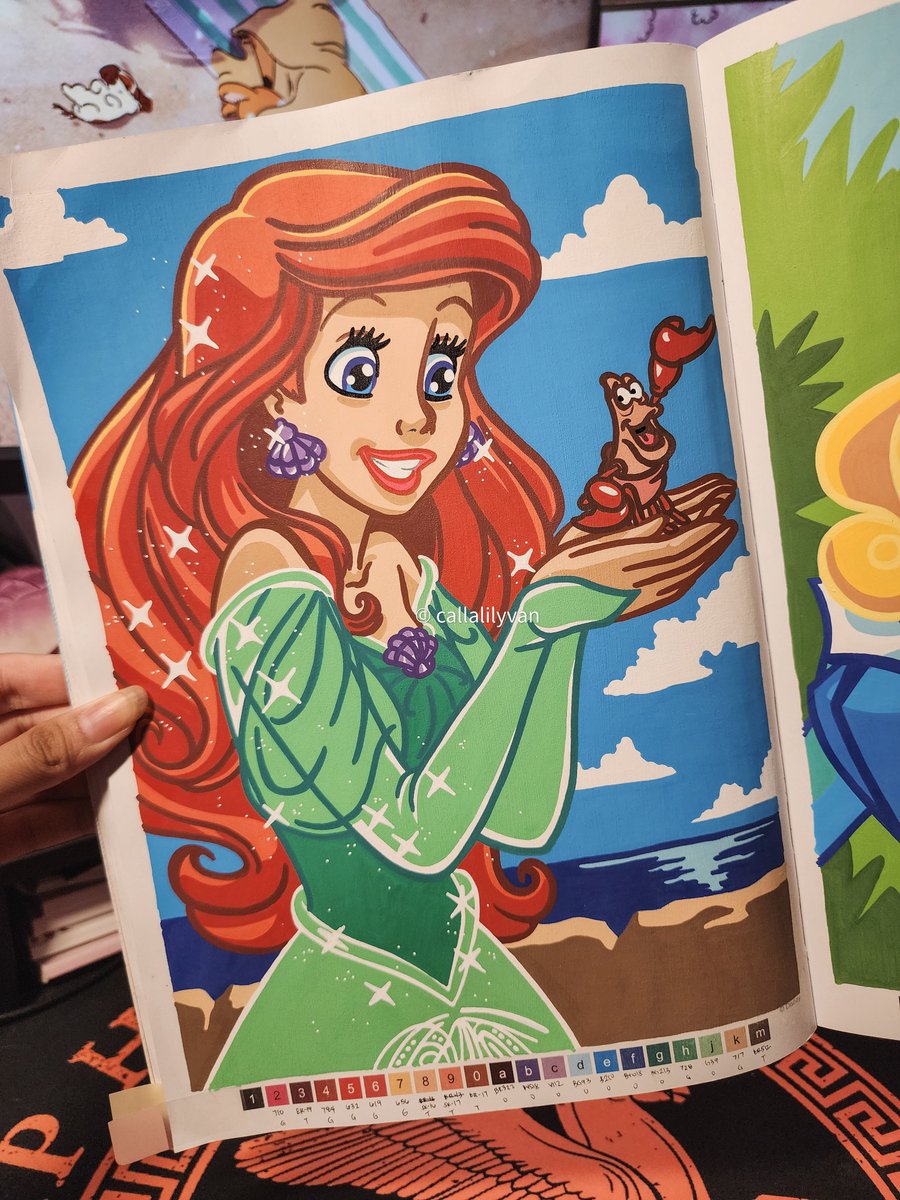 Callalilyvan's tweet photo. More Ariel! She is one of my favorite Disney Princess! 🧡 I also love Merida and Belle.
⊹ ࣪ ˖ Disney Princesses Color by Number, Ariel, page 27
⊹ ࣪ ˖ ohuhu kahuku, tooliart, guangna
#coloring #colorbynumber #disneyprincess #disneycoloring #littlemermaid https://t.co/OuX8TesD2m