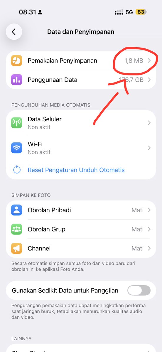 forbabydimple's tweet photo. CARA BERSIHIN STORAGE TELEGRAM 💎

— a thread! 

banyak yang nanya kalo tele ngaruh ke storage hp ga ya? jawabannya : IYAAA! bakal ngaruh ke penyimpanan internal kelen! tapi ada loh caranya biar berkurang! kelen baca yg betol ya! 

from this 🙀                         to this 🫰 https://t.co/midAavVGHZ