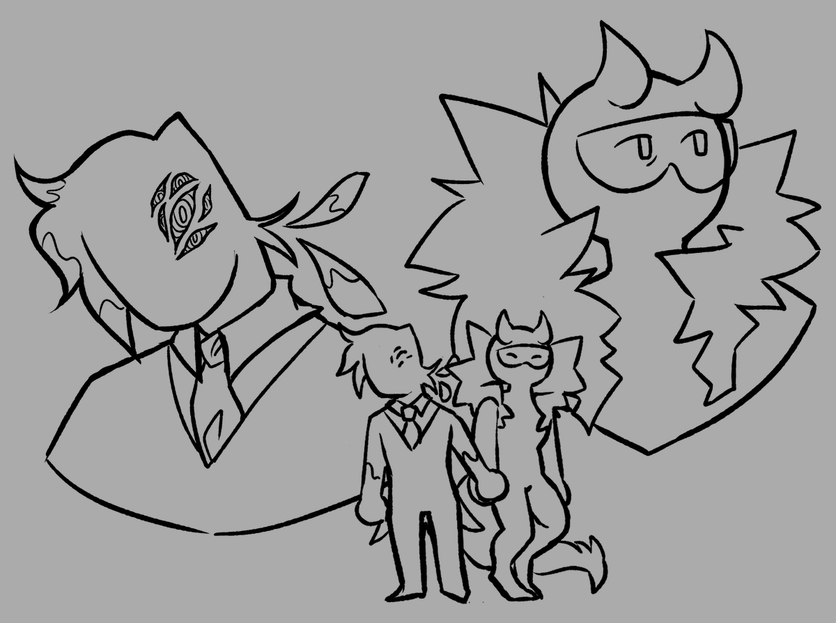 something_apt's tweet photo. Guys, I have awful news. I love my boyf, @Spitzyyy-  I love him a terrible amount. So I drew our sonas together. Enjoy my slop- 😭 https://t.co/F8Y68MRnaB