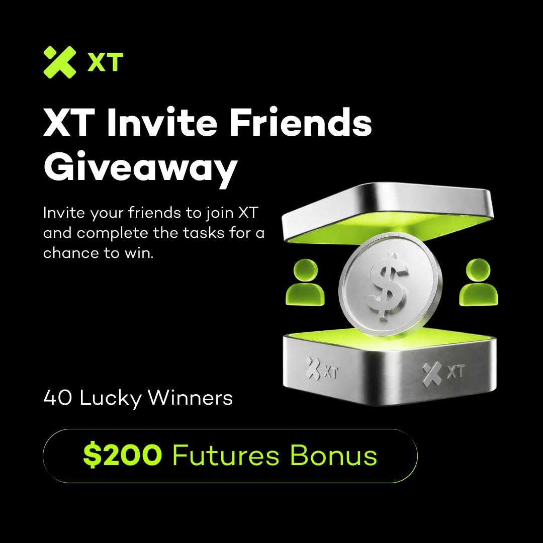 XTexchange's tweet photo. 👥 The more friends you invite, the closer you get to rewards!

🎁 Join the XT Invite Friends Giveaway
🏆 40 Lucky Winners
💰 Win a share of $200 Futures Bonus

Ready to spread the word? 🚀 https://t.co/7DkiCFu2LL

#XTexchange #Referral #Giveaway https://t.co/lGpbOlZGgv
