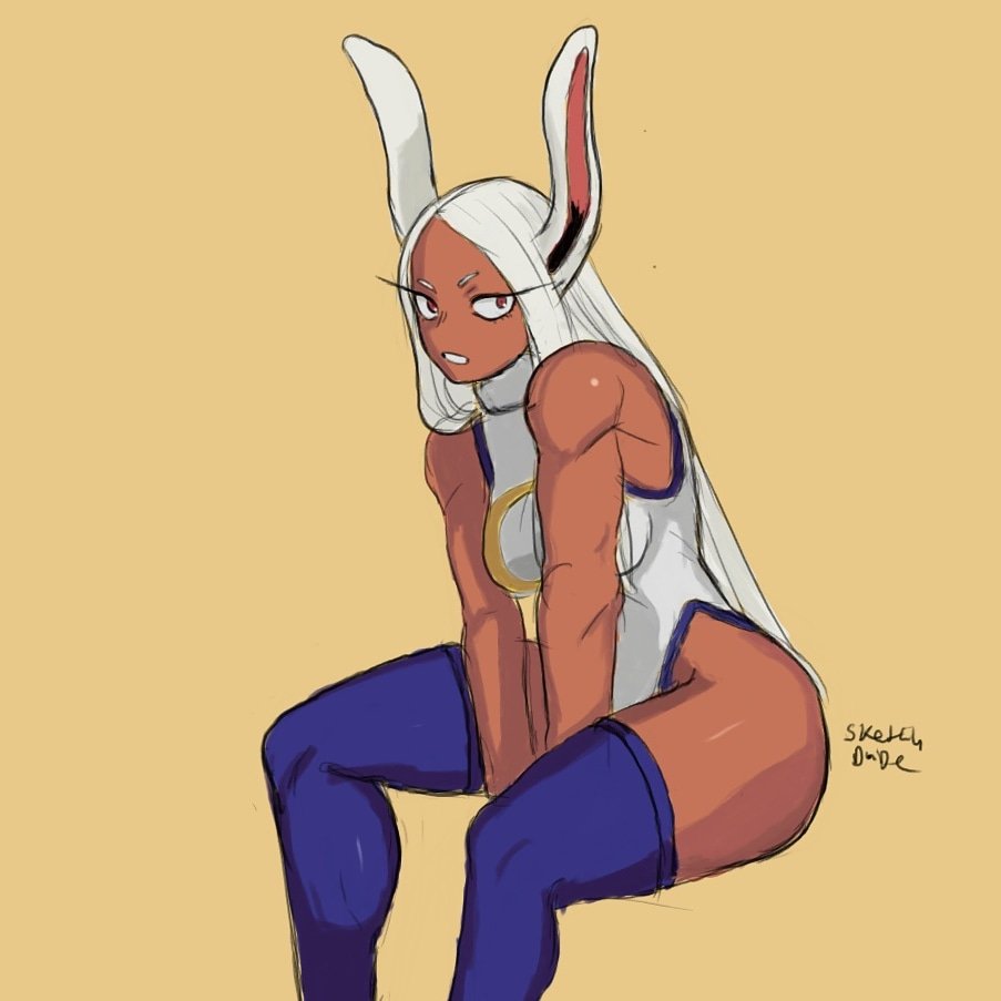 Koiikois's tweet photo. old dood i drew of mirko back then :) #mirko #mha  #fanart https://t.co/kogZwaqkzX