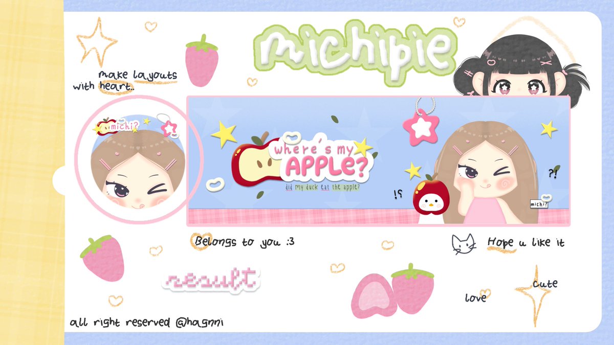 hagnni's tweet photo. 🐰₊ ୭ help repost pwis? thankies!

𓏵 ° ˖ 🐰🍓 ding - dOng ! 𓈈 ⭐️ Michi bawa 2 layout chibi siap ospek! tolong sayangi bayik nyimup ini yah>_____<🩵

layout kanan ufs ya kalau aman💸

#bealanja https://t.co/hhK3PL0SvL