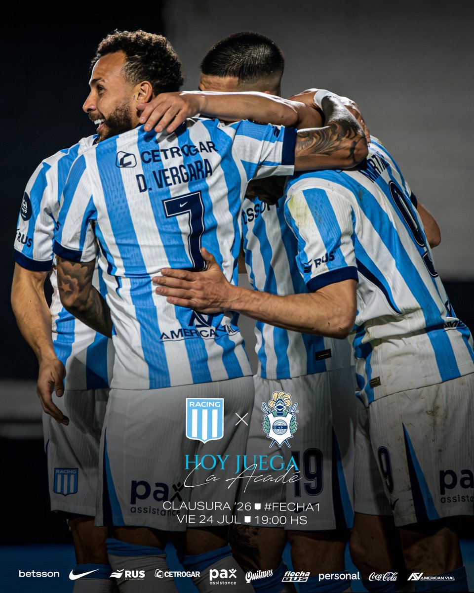 RacingClub's tweet photo. ¡HOY JUEGA LA ACADEMIA! 🩵👊🏻 https://t.co/uGEz1jonnv