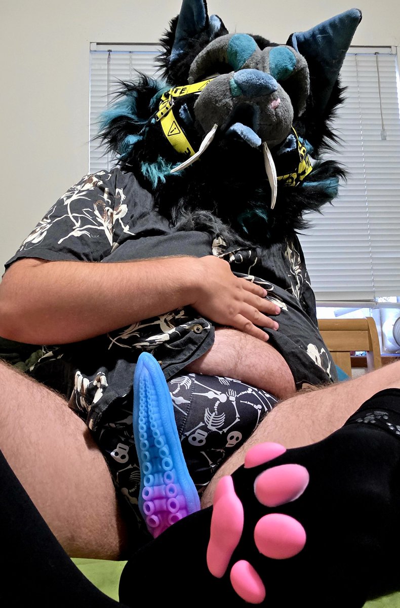 SpaceSaberAD's tweet photo. Space kitty found a cool tentacle to play with sure looks like alot of fun 🌠 #furrynsfw #nsfwtwtًً  #murrsuit https://t.co/sATdOCFtOP