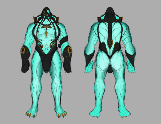 AtlasAerovos's tweet photo. I had a good stream tonight sketching my concept idea for a Hydroid Heirloom... Had to try new things and stuff for the design but it turned out GREAT... #warframe #warframefanart #warframecommunity.

Here is the result including a toggle and a pirate hat signa...  Still thinking of designs for the other heirloom-less frames.