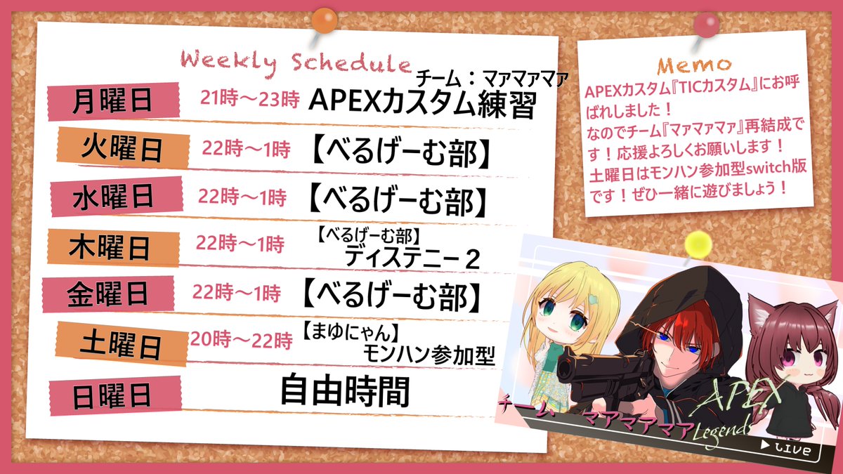 皆様おはようございます！！ 昨日は参加型のリストのテストに皆様ご