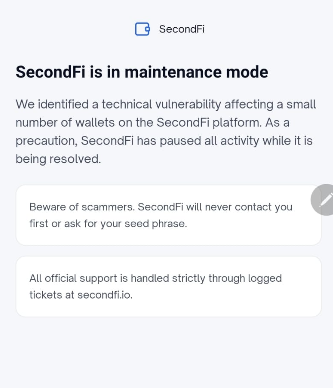 irwihpinisirin's tweet photo. @secondfiapp I can't access my wallet on my phone, but I can still open it on the web. Is my wallet safe? https://t.co/RTOUgQoxuT