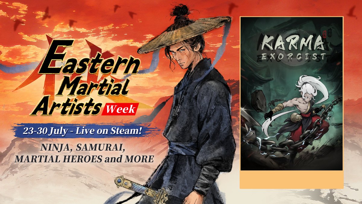 Infini_Fun's tweet photo. Come and check out Karma Exorcist in Steam Eastern Martial Artists Week! #EMAWeek2026 

For dev progress, the team is currently hard at work on the new version, with plans to kick off another round of online testing by the end of August. Wishlist Us! 
https://t.co/ifVUjdfeVm https://t.co/WxUn48DDU7