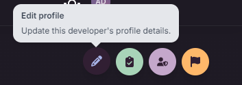 AmareGamesDB's tweet photo. Built a new action rail for the top of the developer page this week.
It dynamically changes based on what actions you can do on the page. For example, are you the creator of the page, a player, or is it in review.
#AmareGame #Amare #Otome #IndieOtome #AGDB #AmareGamesDatabase https://t.co/OYmVdFgnyD