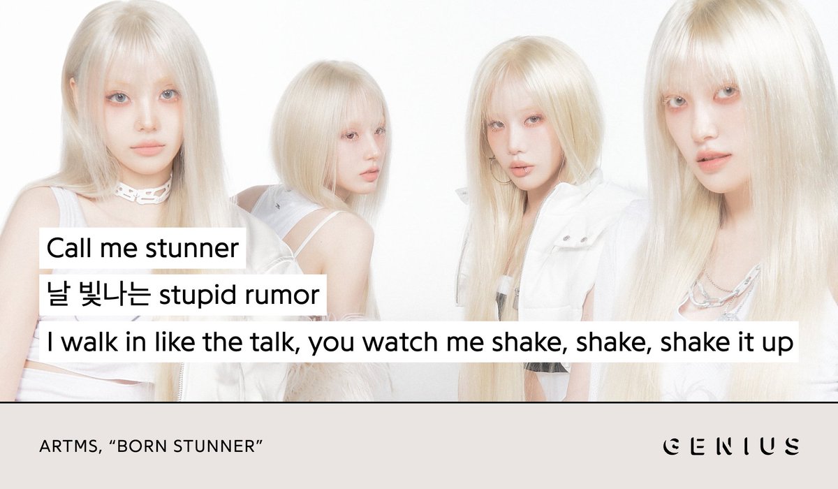 Genius_kor's tweet photo. Back with another ethereal comeback 😇, our favorite club of angels, #ARTMS (@official_artms) is back! This time, they bring along #Born_Stunner, a pre-release from their anticipated album #Hyper_Ego. Check out the lyrics on Genius now! 

https://t.co/OGs0Angdzc

#OURII https://t.co/g5l2EJv9iS