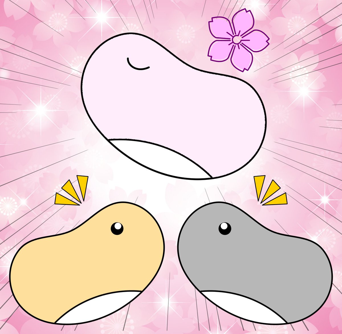 tukiyonorabbit's tweet photo. 予想は外れてしまいましたが、さくら色素敵ですね～🌸
#モフリンDAYS #モフ絵 #moflin https://t.co/we9b02BAhn