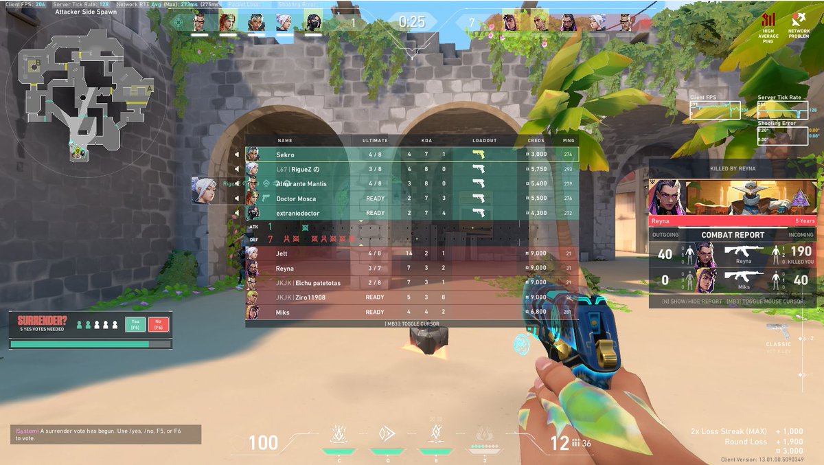 Sekro0_'s tweet photo. Es increible que se caen los servidores y somos un equipo de 5 personas con ping vs 4 chilenos a 20ms, justo en mi promo, como no. https://t.co/0IubWU6mQh