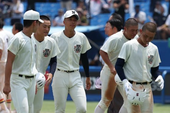 livedoornews's tweet photo. 【高校野球】昨夏の甲子園準優勝・日大三高が敗退 創価は2019年以来の決勝進出
https://t.co/rJFyjsOVcv

西東京大会の準決勝が開催され、第1試合では日大三高が創価に4-7で敗れた。ノーシードから準決勝まで勝ち上がったが、日大三の2年連続甲子園出場の夢は散った。 https://t.co/bYA56ydtub