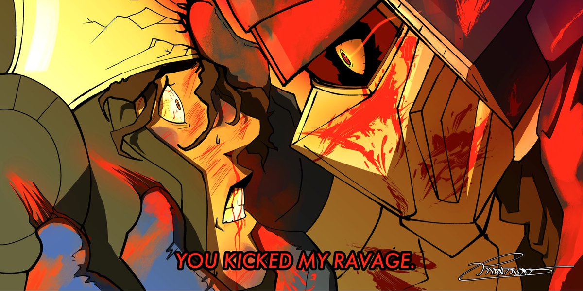 phantasmis's tweet photo. You. Kicked. My. Ravage. (I love humanformers) #transformers #humanformers #maccadams #soundwave #starscream https://t.co/fPUvimxI5Z