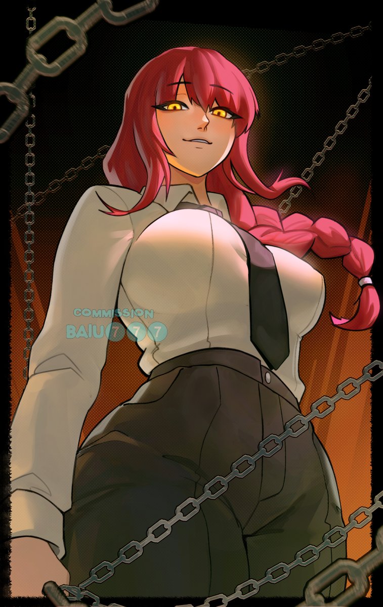 baiu777's tweet photo. #makima commission for PX on vgen https://t.co/PvujCv14cZ