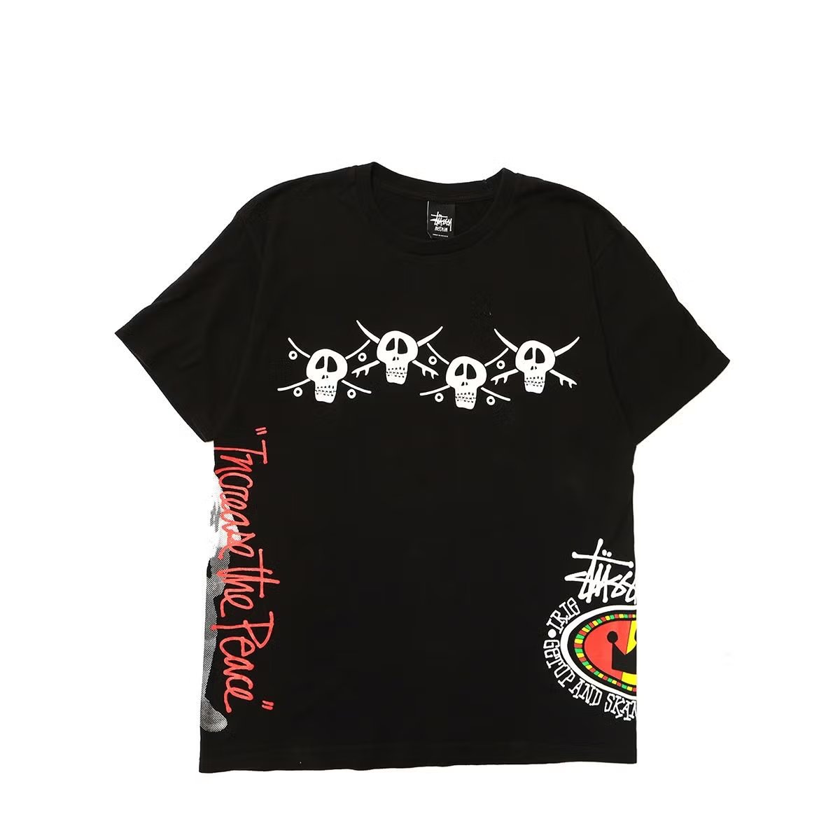 Stussy 10s Surf&Skate Skull Rusta TEE BLACK / STS2447 | MFC STORE
