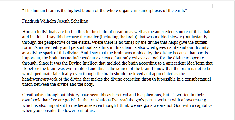 Dale10199's tweet photo. Here’s a summary of what I said in the images:

My View of the afterlife is non-materialist and rooted in the One (the divine). The divine alone is eternal, and all motion proceeds from it and ultimately returns to it. Individual consciousness arises with the life of the body and https://t.co/tfRM288W2l