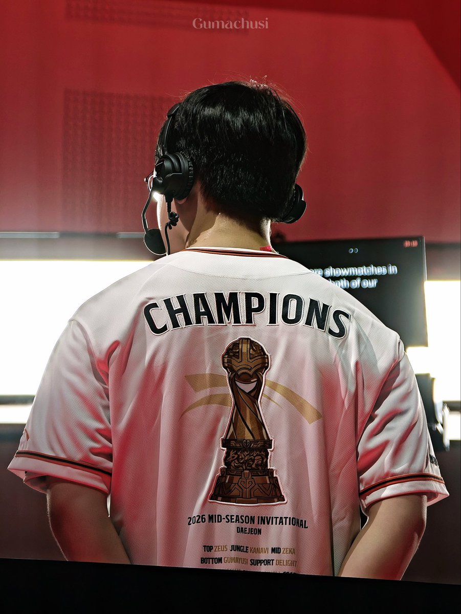 kumareiii's tweet photo. Half a year later... he's now an MSI champion 🥹 The Gumayusi story truly never ends 🧡 https://t.co/sgHuWYsvvE
