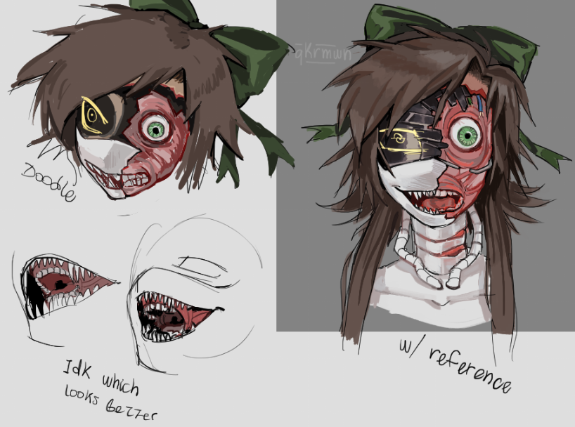 qkrmwn's tweet photo. one is never truly free from murder drones so have some Cyn #murderdrones https://t.co/biHpuwaNTa