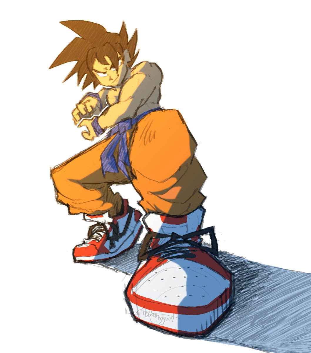 mochabegg_art's tweet photo. Funny perspective work but I've been trying to practice my shoes again cause they're usually pretty weak

#dbz #DBfanart #goku #fanartㅤㅤㅤㅤ https://t.co/NYhYk1yW7x