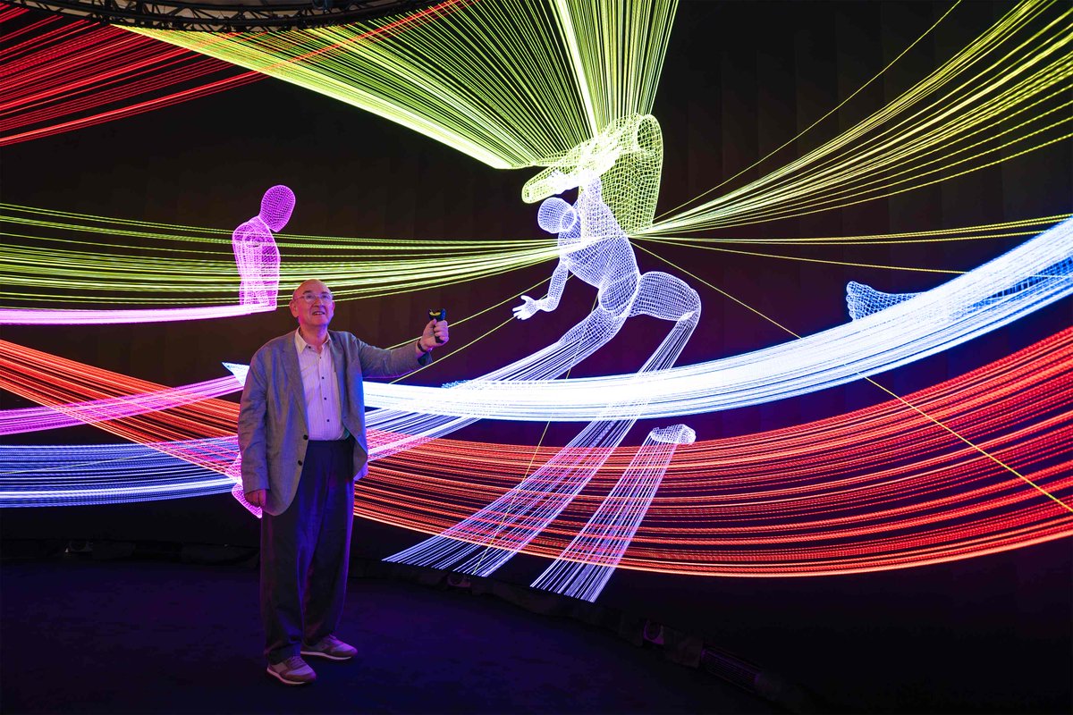 hkbaptistu's tweet photo. Your movement shapes the performance at eMBody! 💃 Use a handheld sensor to guide eight virtual dancers in HKBU’s immersive nVis cinema.
📅 Until 2 Aug; closed Mondays
🕙 10am–1pm
📍 Tai Kwun
🎟️ Free admission
ℹ️ Details: https://t.co/owPjzwsLry
#HKBU #ImmersiveArt https://t.co/PGm2CktUoS