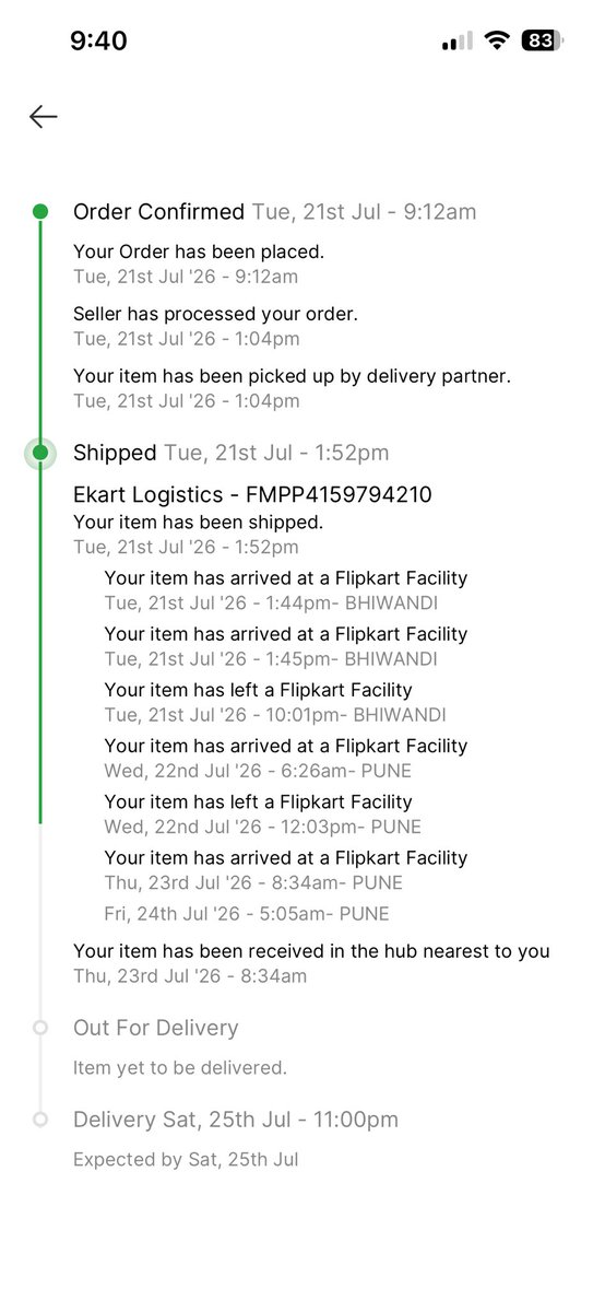 Seiikoux's tweet photo. @flipkartsupport @Flipkart @flipkartsupport  the order is delayed again wtf are you guys doing? https://t.co/Zw7FsJKwWr