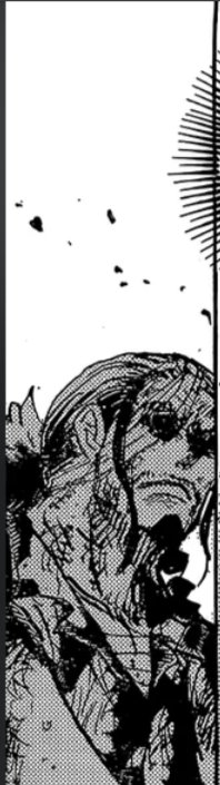 Samonpiece's tweet photo. #ONEPIECE1189 #ONEPIECE 
did anyone else notice this Gaban Highlight panel in flashback conversation. I think Oda really gonna give us something but on the other hand I'm so scared for Gaban. That death flag is really fluttering high on him. 😬😬😬 https://t.co/wvoSjr5I4n