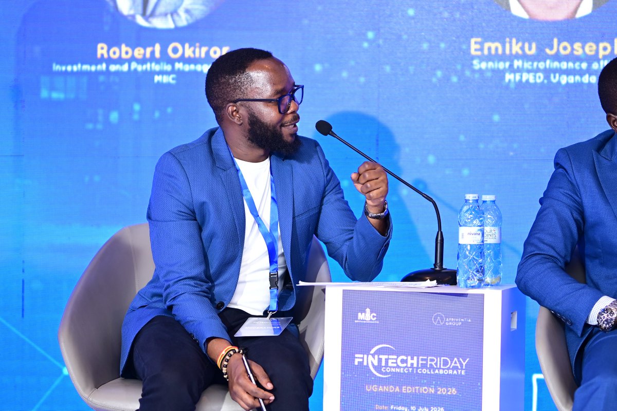 RobertOkiror5's tweet photo. Proud to have presented an overview of Uganda's fintech ecosystem and moderated the Capital, Compliance &amp; Digital Trust panel at the inaugural #FinTechFridaysUG, launched by MIIC and @afriventia  Group.

Great discussions on fintech policy, fundraising, and digital trust https://t.co/IZYSEsFOWy