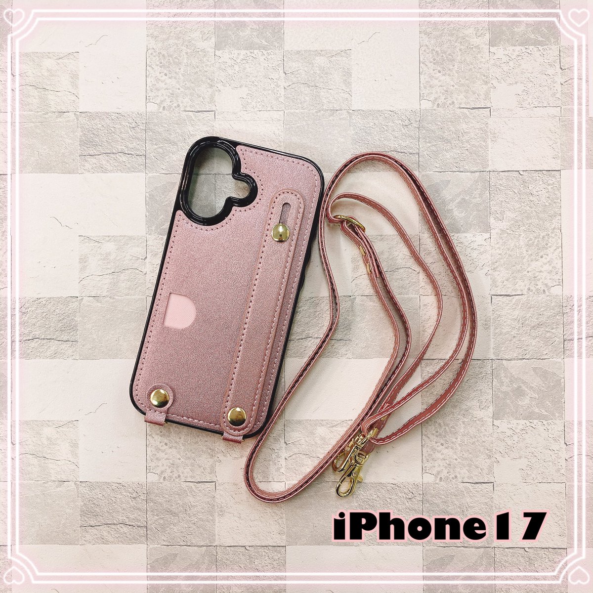 jp17639787's tweet photo. ．
ショルダー付きのスマホケース✨

*掲載商品*
iPhone 17
¥2,750-（税込）

#iPhone
#iPhoneケース
#アリオ深谷　#深谷
#スマホケース https://t.co/pjVVOysfmg