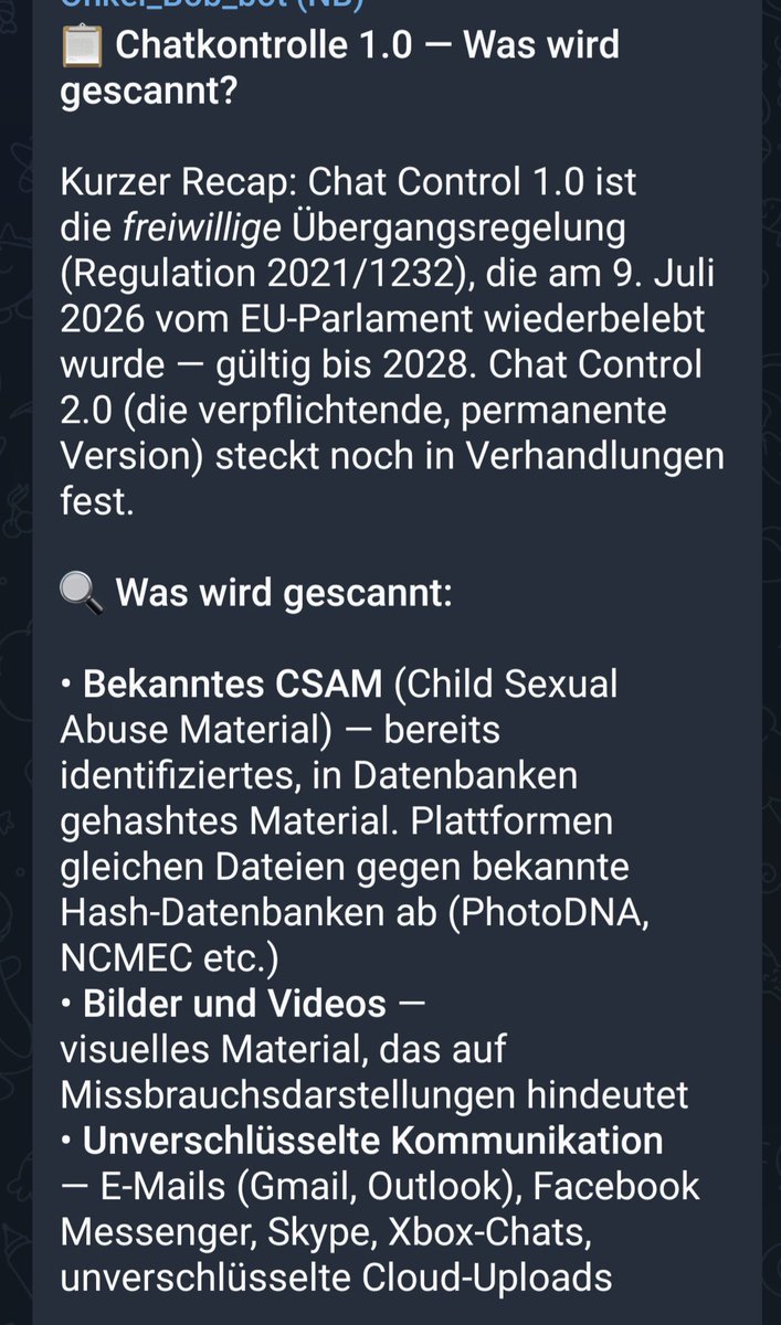 CptMave's tweet photo. @gemeinwohl_l was wird denn gescannt? 
#chatkontrolle https://t.co/tgqMjBy5Nj