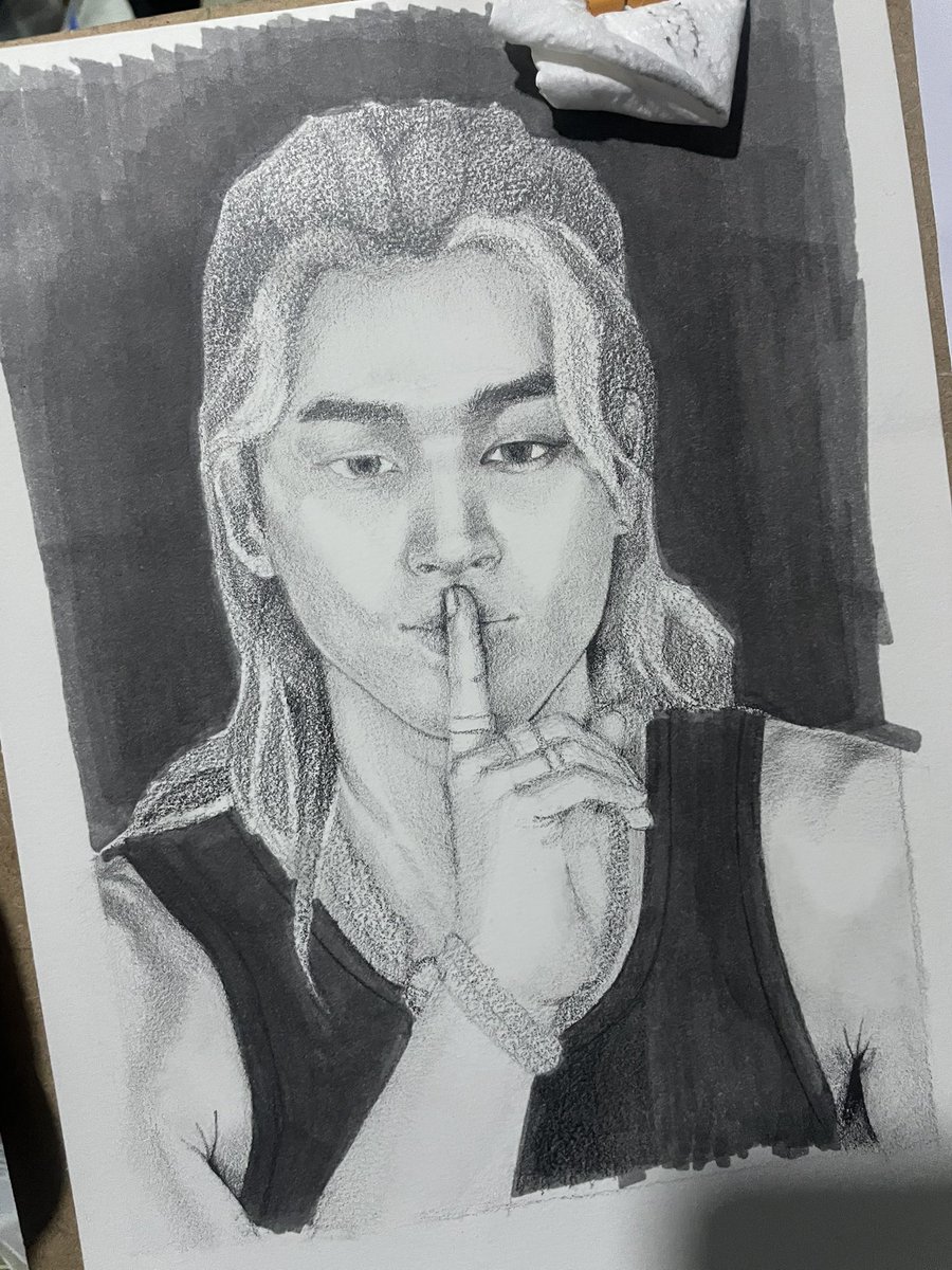 PUKBUNGG2's tweet photo. 🙏🏻 #drawing #jimin #bts #study https://t.co/w7vgVKVUSo