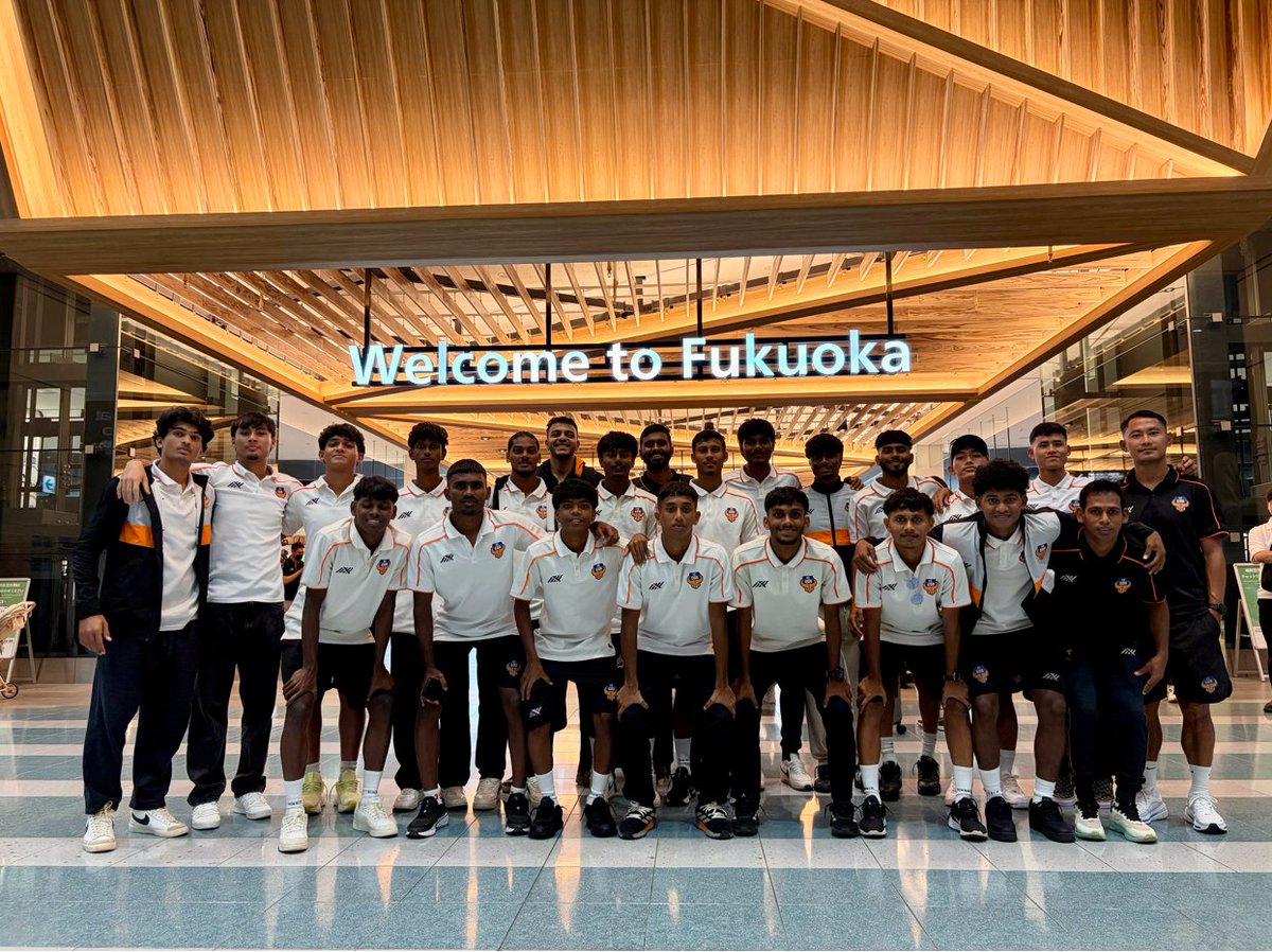 ANI's tweet photo. The youth teams of Bengaluru FC, FC Goa, and Punjab FC have landed in Fukuoka, Japan. After dominating the Reliance Foundation Development League season 2025-26, they’re set to face top-tier Japanese opposition in a crucial international exposure stint.

(Pic Source: RFDL) https://t.co/tLNlZllRwa
