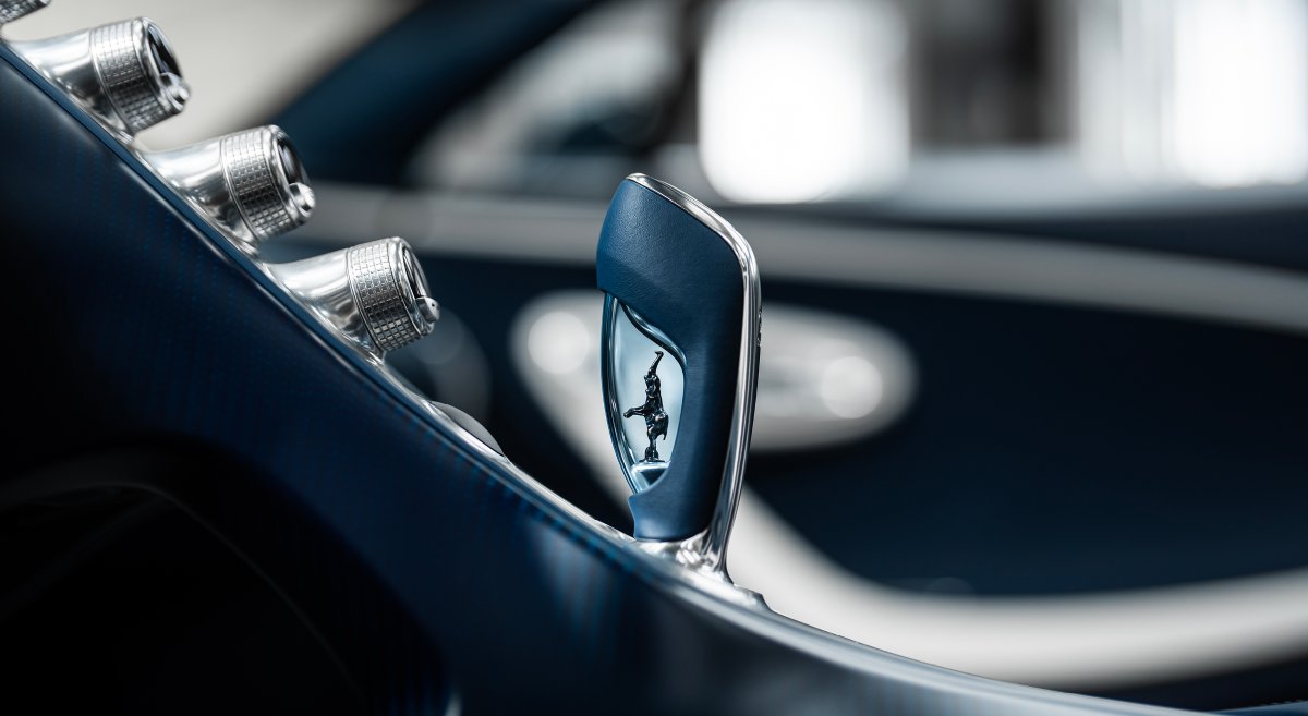 Bugatti's tweet photo. As BUGATTI looks ahead to the TOURBILLON chapter, the Atelier in Molsheim continues crafting extraordinary MISTRAL commissions, preparing them for   their owners to enjoy the summer breeze and experience the unmatched freedom of open-air driving, powered by the legendary W16 engine.

#BUGATTI #W16Mistral
–
 https://t.co/q4VWMC2ZLg