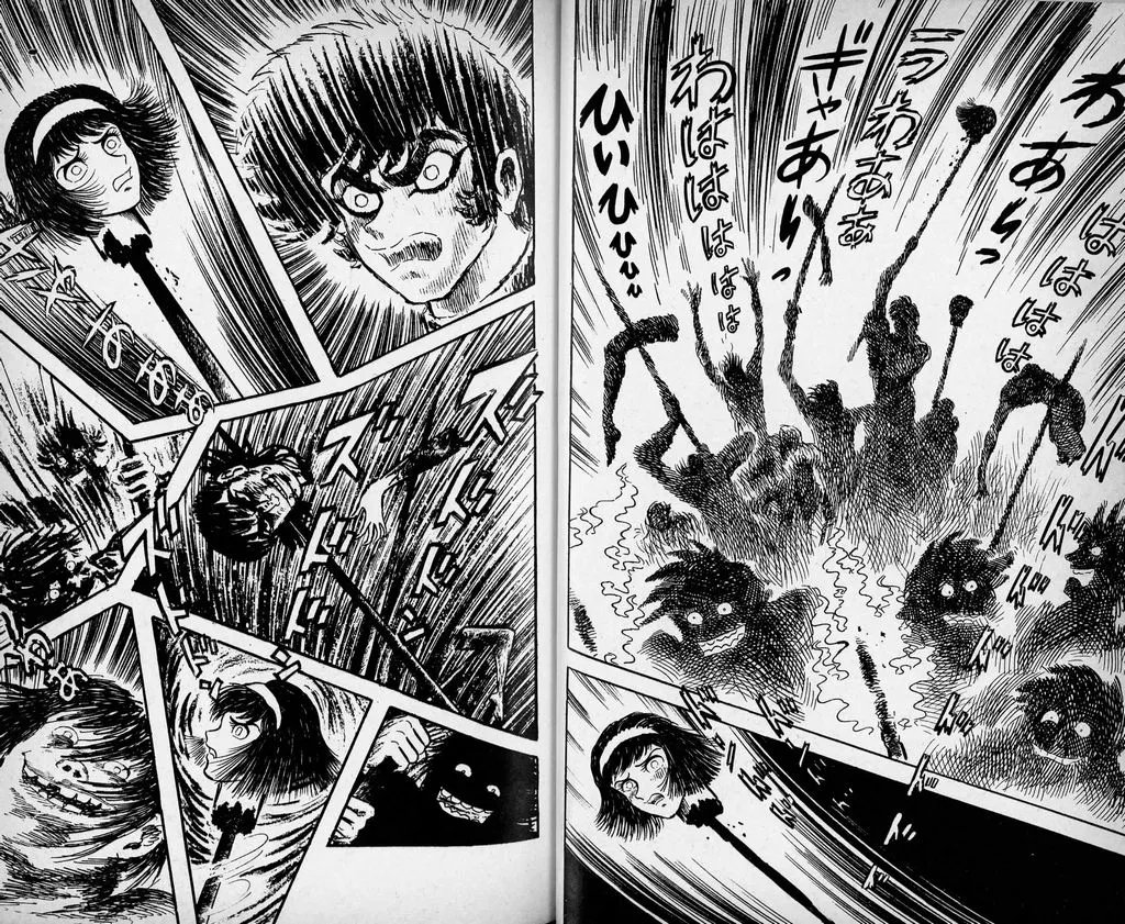Hanapan8723's tweet photo. 「悪魔特捜隊」と「N国信者」と「路哲」

永井豪の不朽の超名作『デビルマン』
あまりにも有名なので説明するのも野暮なんだけど、この名作の最後は凄まじい狂気と悲劇で終わるんです。

人間を守るために戦ってきたデビルマン（人間と悪魔のハイブリッド）が、一緒に暮らしていた牧村家という家族を惨殺されてしまうんです。

悪魔にではなく、人間に。

理由は「お前は悪魔だろう？」です。
いわゆる魔女狩りと同じ。
悪魔特捜隊という悪魔狩り組織で純然たる人間です。

私もそうですが、本当にトラウマになるような凄惨なシーンです。
ただそれは、グロテスクだからではなく、これ以上なく人間の「狂気」を感じさせるシーンなので怖いんです…。

私、現実でこれと同じ感覚を覚えたのが、兵庫県知事選挙で立花孝志が犬笛吹いて、奥谷県議の自宅前に人が集まっている写真を見た時…。
完全に自分を「善」と思い、「悪」である奥谷さんに圧力をかける為に集まった人たち。
まさかの子供まで連れてきている人もいて、本当に恐ろしい写真だった…。

当の立花孝志はニタニタ笑いながら街宣していたのが、本当にグロテスクだった。

その後、誹謗中傷から竹内県議が自死され、丸尾県議にも誹謗中傷が続き、同じN国を批判していた岩井清隆さんが自死される事態にまで…。

まだ事件や混乱は終わってはいないですが、立花孝志に共感し街頭に集まっていた一般人の熱狂は今はないと思います。
あれだけ熱狂していた市民たちはどこに行ったんだ…。

そして昨日、新宿東南口で路哲による「アンティファまつり」というのが開催されていたようなんですが、その動画を見て、あまりのグロテスクさに兵庫と同じ気分に…。

ネタニヤフのイラストが描かれている紙を、無数の人が「つぶせ！」というコールと共に、旗のポールで突き刺し、ビリビリに破く。

高市早苗が描かれた人型パネルを取り囲み、楽しそうに皆で中指を立て、顔に水鉄砲を撃ち続ける。

気持ちが悪すぎる…。
やっている行為というよりも、嬉々としてそれを盛り上がってやっている人たちが気持ち悪い…。

怒っているのではなく、楽しんでいる。
添付したデビルマンの絵と同じ。

どんな光景かは検索したらすぐ出てくるので、どうぞ…。

私はネタニヤフや高市早苗を一切支持なんてしていません。
得にネタニヤフに関しては「大量殺人犯」としか思っていない。
ヒトラーやポル・ポトに匹敵する、重罪人であり外道だと思っています。

だけど、ネタニヤフやヒトラーが、１人でパレスチナ人やユダヤ人を殺しまくったわけじゃない。

それに共感して「コイツらは悪であり叩き潰していい」と思った、普通の人たちが、一緒になって差別し、迫害し、暴力に発展していった。

当時のドイツ人だって、普通の人たちで、普通に善良な市民がほとんどだったと思う。
それが「私たちが正しい」と疑わなくなった結果が虐殺だ。

関東大震災の朝鮮人虐殺もそう。
虐殺に加担した人たちは「朝鮮人への差別意識」が下地にあり、そこに殺されるかもしれないという「身の安全」が加わり巨大地震という極限状態の中で「正しい暴力」に走った。

歴史上、いくらでもそういう例はある…。

だから私はずっと「正義を疑わない熱狂」を怖いと言っている…。