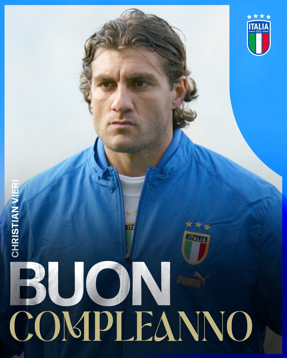Azzurri's tweet photo. Tanti auguri Bobo 🫶🏻💙🎂

#Vieri 
#Nazionale 🇮🇹 #Azzurri #VivoAzzurro https://t.co/TZbxQDk9Zm